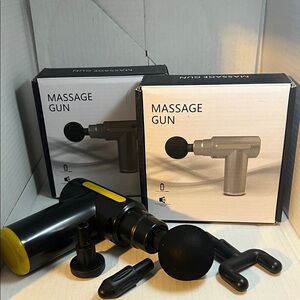 Black and Yellow Massage Gun